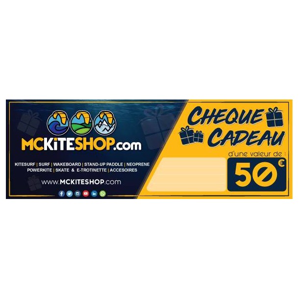 Cheque cadeau Mckiteshop