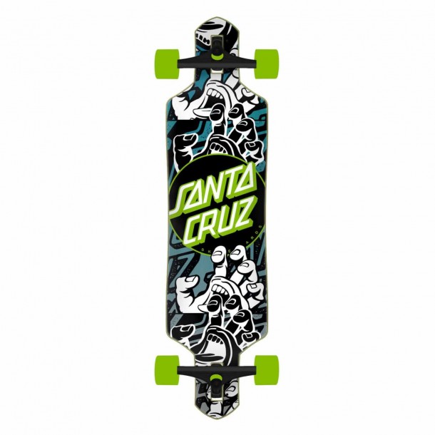 Longboard Santa Cruz Handled Dot Cruzer Complete 36"