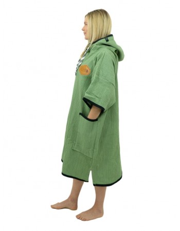Poncho de Surf, Bain et Plage All-In Smoke Waffle