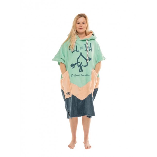 Poncho de Surf, Bain et Plage All-In Modern Aqua