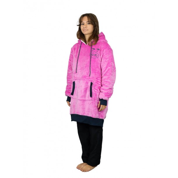 Poncho Plaid 100% recyclé All-In Viola