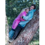 Poncho Plaid 100% recyclé All-In Viola