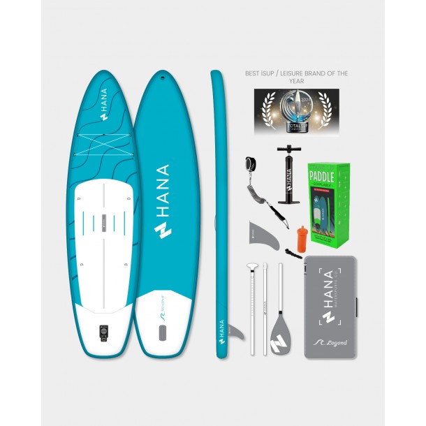 Pack Complet Paddle gonflable 10’2 HANA Legend Turquoise Blue