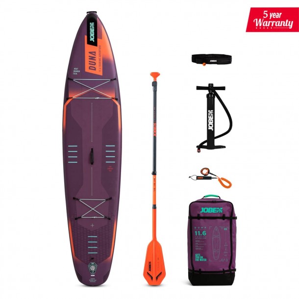 Pack Stand-Up (SUP) Paddle Jobe Duna 11.6 Purple