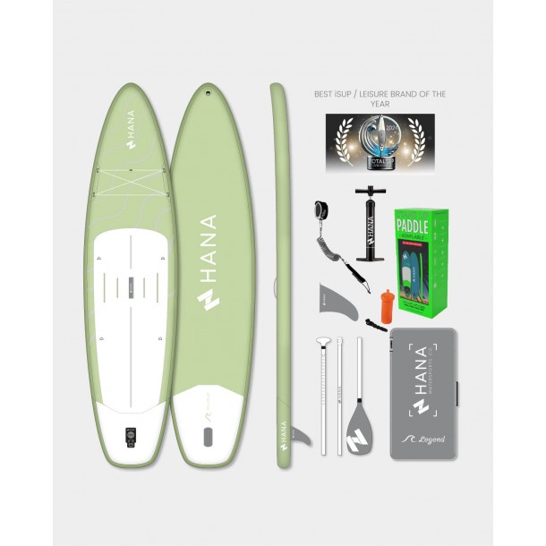 Pack Complet Paddle gonflable 11’2 HANA Legend Olive Green