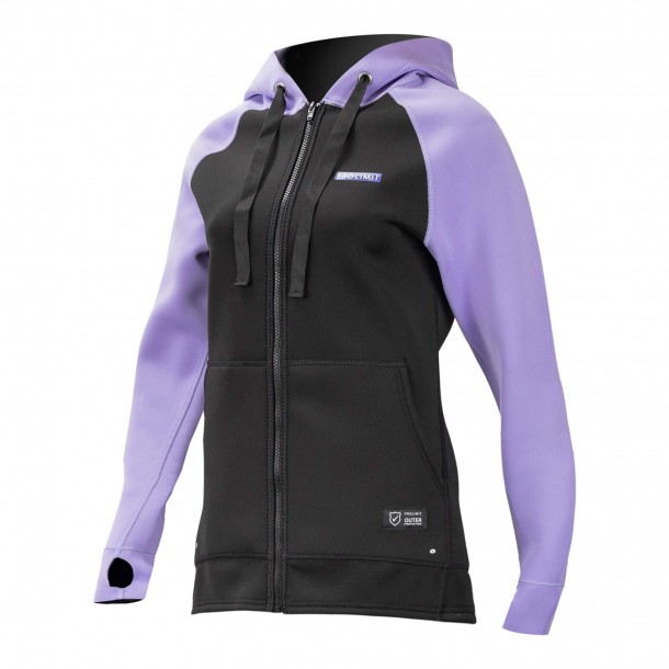 Sweat  SUP Neoprene Femme Prolimit Hoody Zipped 1.5mm Lavande