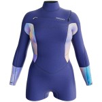 Combinaison Natureprène Femme Prolimit Fire Shorty Sunset 3/2 Free-X Blue