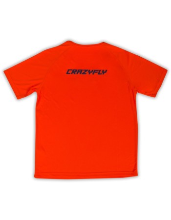 T-shirt Quick Dry Crazyfly Active  Manches courtes Orange