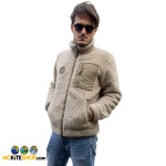 Veste Mckite écoresponsable en Sherpa unisexe Beige