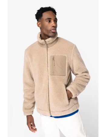 Veste Mckite écoresponsable en Sherpa unisexe Black