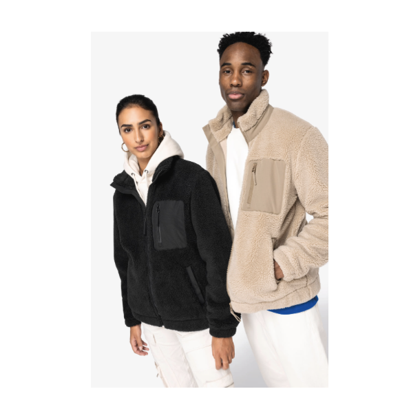 Veste Mckite écoresponsable en Sherpa unisexe Black
