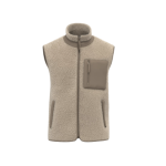 Bodywarmer Mckite écoresponsable en Sherpa unisexe Beige