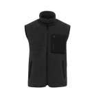 Bodywarmer Mckite écoresponsable en Sherpa unisexe Black