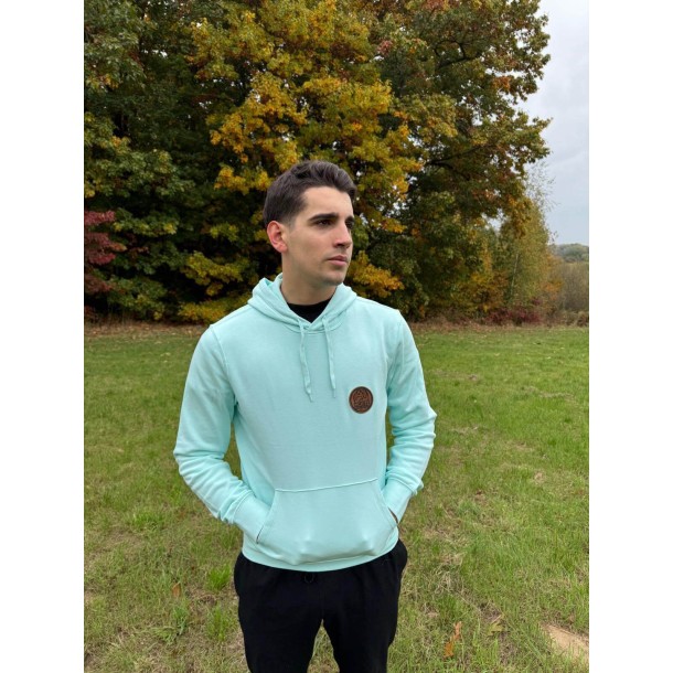 Sweat-Shirt Ecoresponsable à Capuche Mckite  Homme Ice Mint