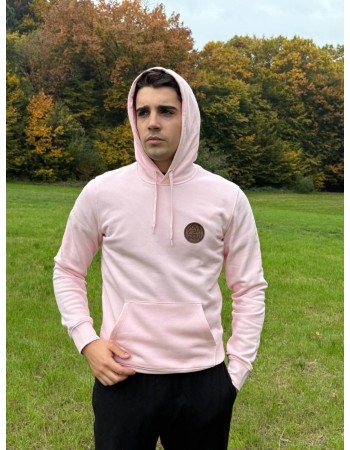 Sweat-Shirt Ecoresponsable à Capuche Mckite  Homme Rose