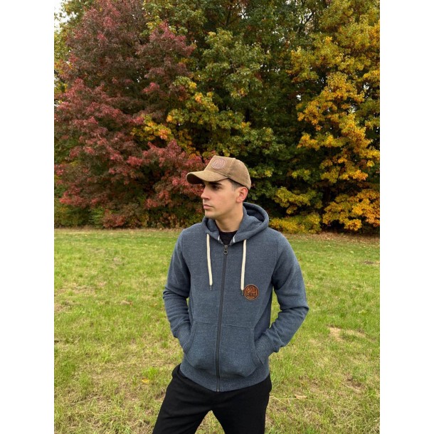 Sweat-shirt vintage zippé à capuche Mckite homme