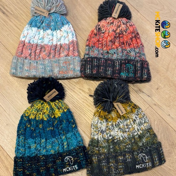 Bonnet Adulte Mckite Bonnet Corkscrew à Pompon