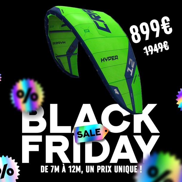Black deal Aile de kitesurf Crazyfly Hyper 2024