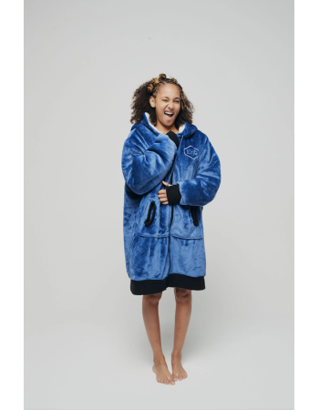 Veste Poncho Plaid Zippé...