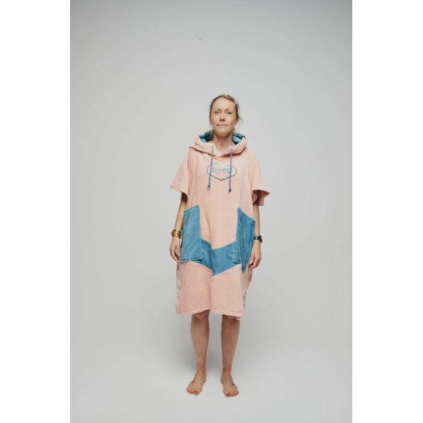 Poncho de Surf, Bain et Plage All-In Coral Blue