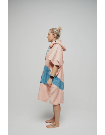 Poncho de Surf, Bain et Plage All-In Coral Blue