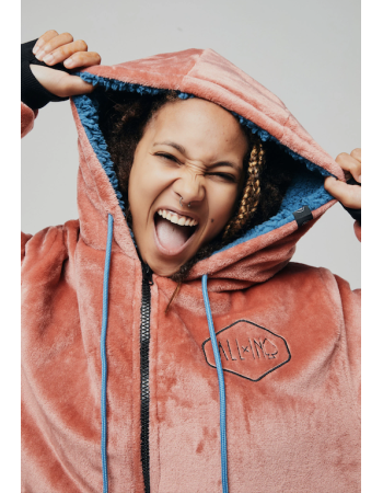 Veste Poncho Plaid Zippé 100% recyclé All-In Terra