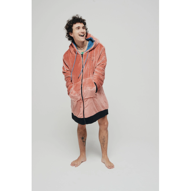 Veste Poncho Plaid Zippé 100% recyclé All-In Terra