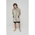 Veste Poncho Plaid Zippé 100% recyclé All-In Leopard