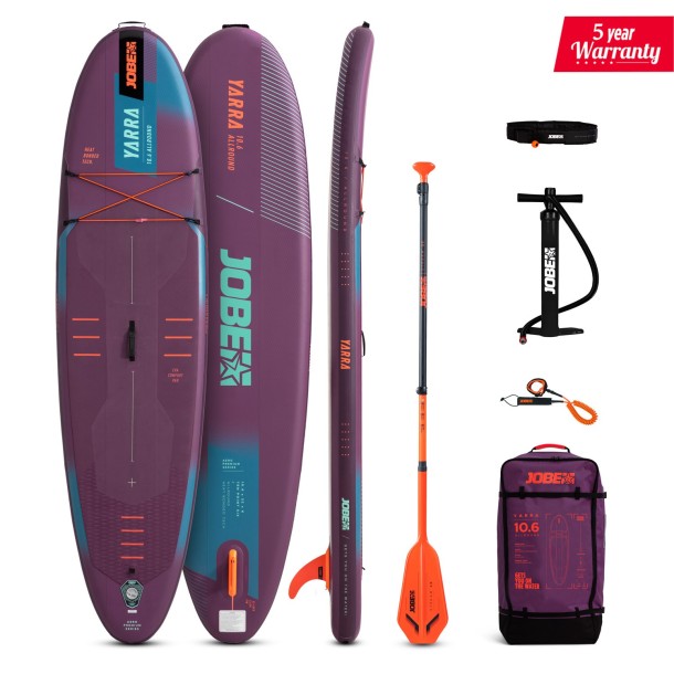 Pack SUP Gonflable Jobe Yarra 10'6 Purple