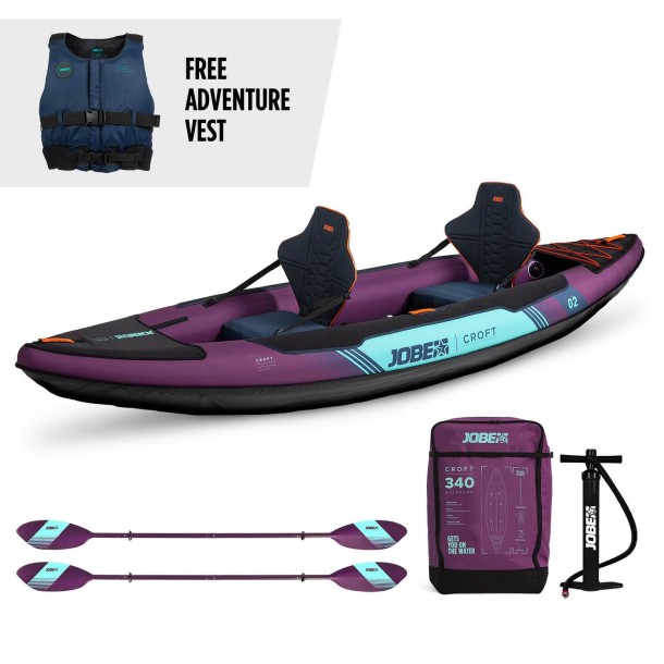 Kayak gonflable Jobe Croft Sunset Purple
