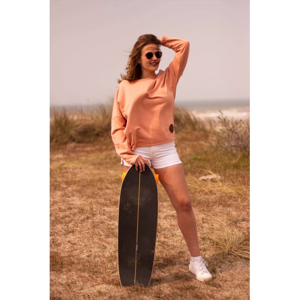 Sweat-Shirt  Mckite Shop&School Loose Pêche