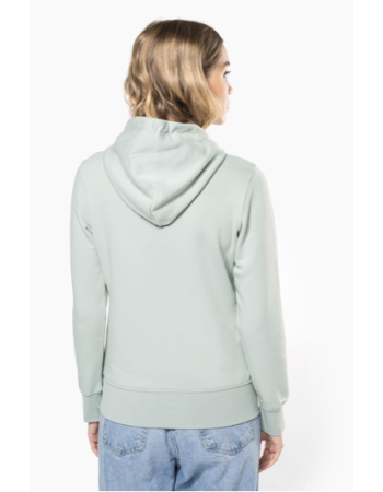 Sweat-Shirt écoresponsable à Capuche Mckite  femme Sage