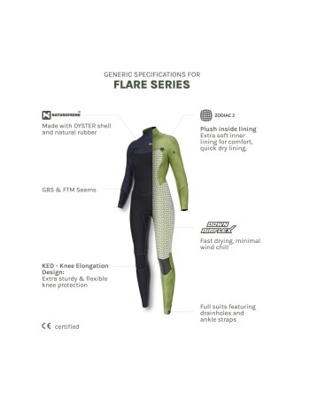 Combinaison Femme Natureprène Prolimit Flare Steamer Freezip 5/4 black