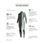 Combinaison Natureprène Femme Prolimit Oxygen Steamer Freezip 5/4 Thermal Rebound Grey Sylver