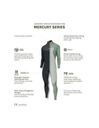 Combinaison Homme Natureprène Prolimit Mercury Steamer Free-X 5/4 Black