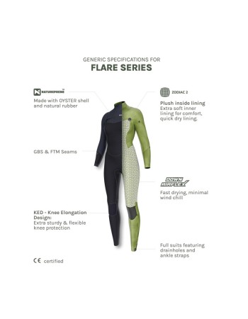 Combinaison Femme Natureprène Prolimit Flare Steamer Free-X 6/4