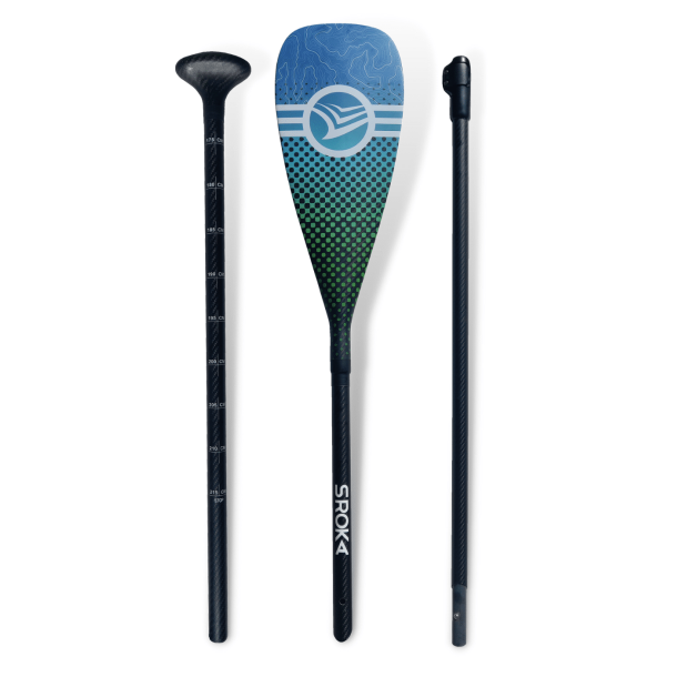 Pagaie Sroka 3 parties 60% Carbone