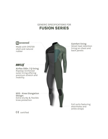 Combinaison Homme Natuprène Prolimit Fusion Freetzip 5/4 Black