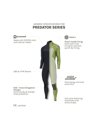 Combinaison Homme Natureprène Prolimit Predator Steamer Free-X 4/3 GBS Blue