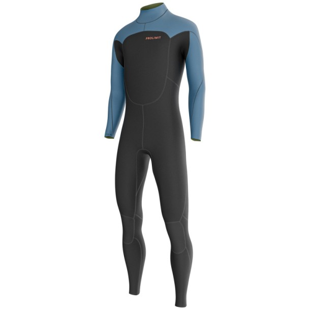 Combinaison Natureprène Enfant  Prolimit  Grommet Steamer V-Zip 5/4 GBS Blue/Black
