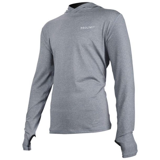 Lycra Anti UV à capuche Prolimit Loosefit UV Hoody Gris