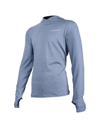 Lycra Anti UV à capuche Prolimit Loosefit UV Hoody Bleu