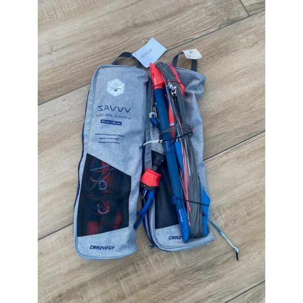 Barre de kitesurf d'occasion CrazyFly Savvy – proche du neuf, 4 sorties