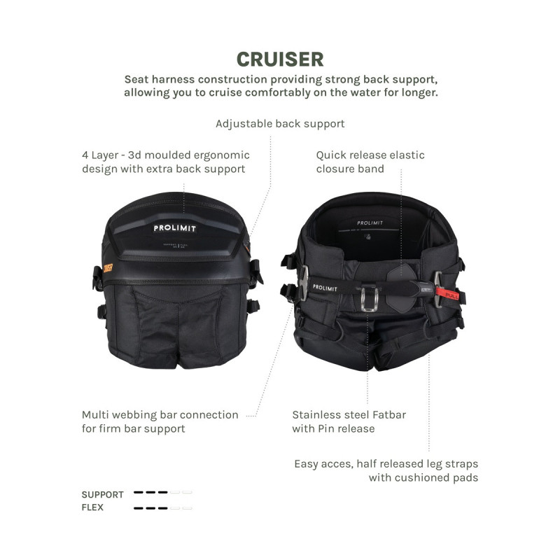 Harnais culotte windsurf Prolimit Challenger – vue principale du harnais culotte