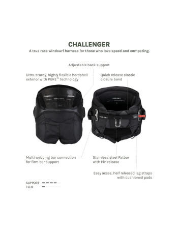 Harnais culotte windsurf Prolimit Challenger – Hardshell race PURE™