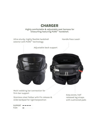 Harnais Culotte Kitesurf Prolimit Charger – Coque PURE™ et puissance
