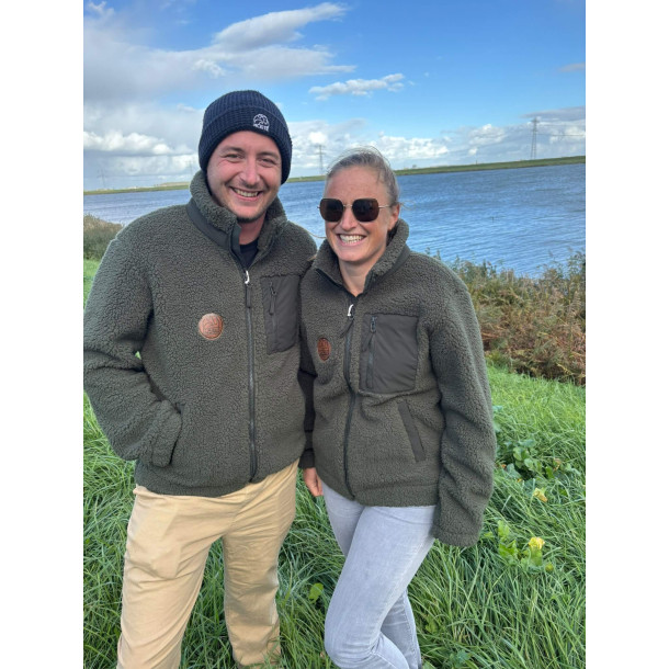 Veste Sherpa MCKITE Écoresponsable Unisexe Khaki – Femme & Homme