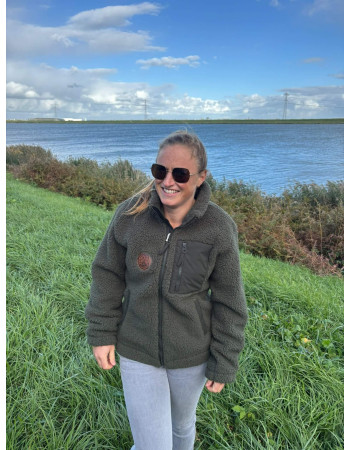 Veste Sherpa MCKITE Écoresponsable Unisexe Khaki – Femme & Homme