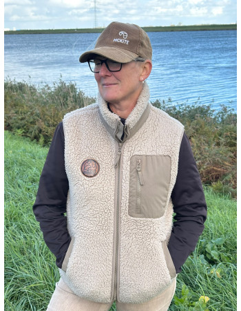 Bodywarmer Sherpa MCKITE Écoresponsable Unisexe Beige – Femme & Homme