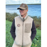 Bodywarmer Sherpa MCKITE Écoresponsable Unisexe Beige – Femme & Homme